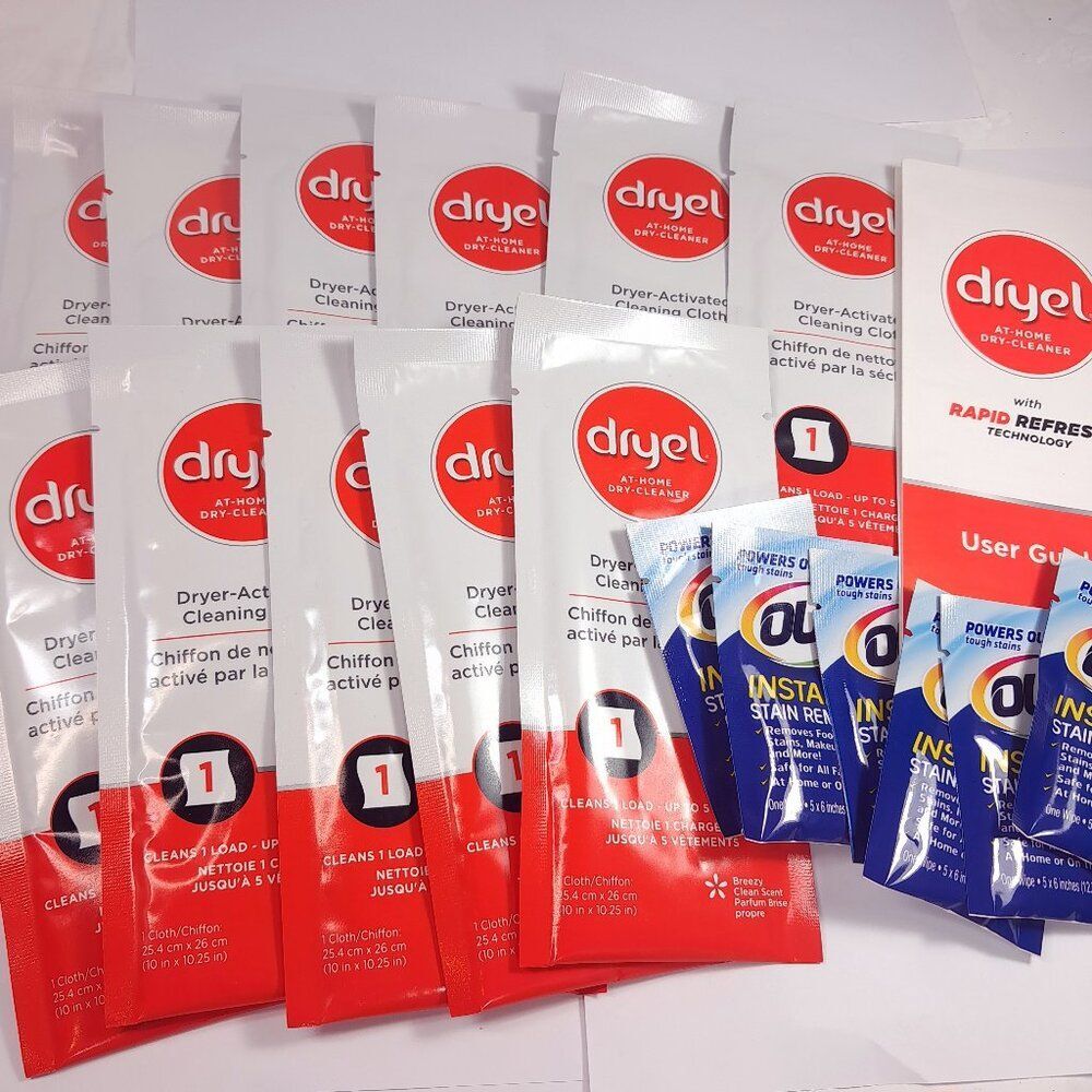 Dryel At home dry cleaning dryer activated‎ cleaning cloth set 11 & 6 Out stain